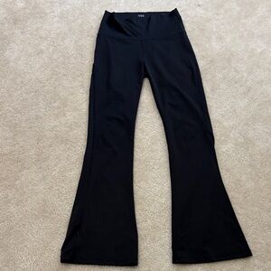 DSG Girls L 10/12 Black Flared Yoga Pants with High Waist